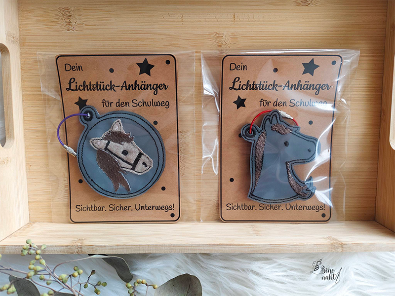 Preview: Lichtstück Anhänger Pony Liebe - ITH-Stickdatei